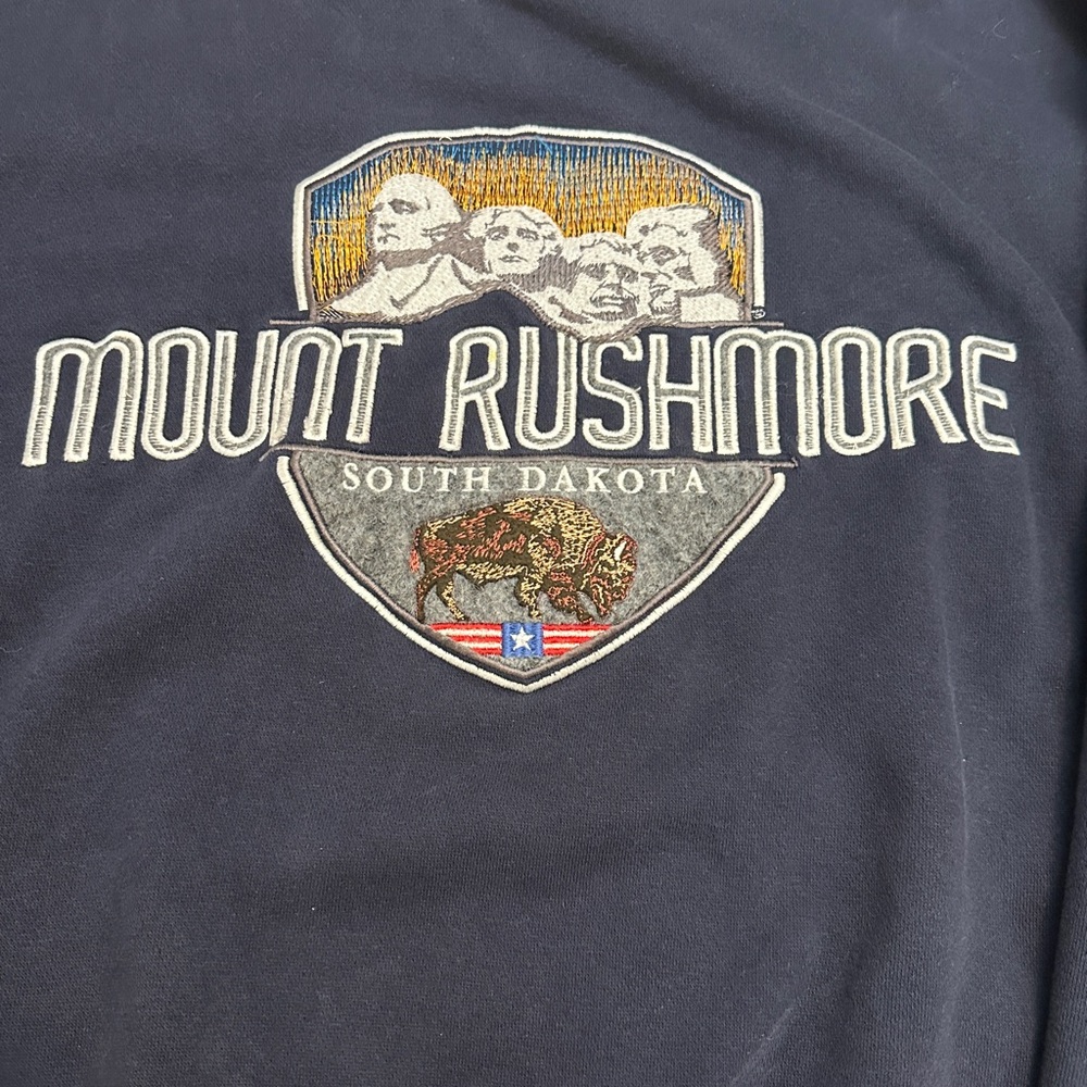 Mount Rushmore South Dakota Graphic Crewneck Sweatshirt Navy XL Unisex - Picture 8 of 8